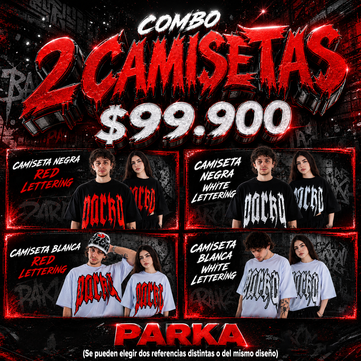 (COMBO) 2 Camisetas Boxy Fit