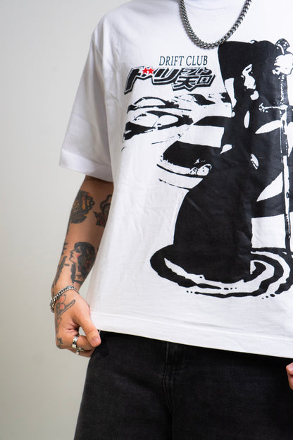 Camiseta Boxy Fit Serigrafiada Drift Club