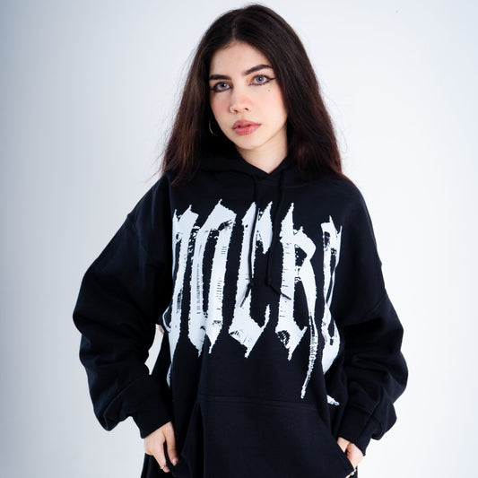 Hoodie Parka Black & White