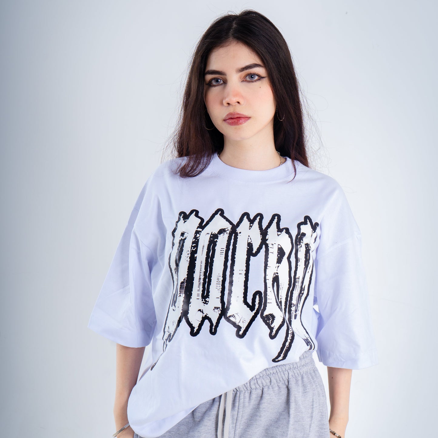 Camiseta Blanca White Lettering