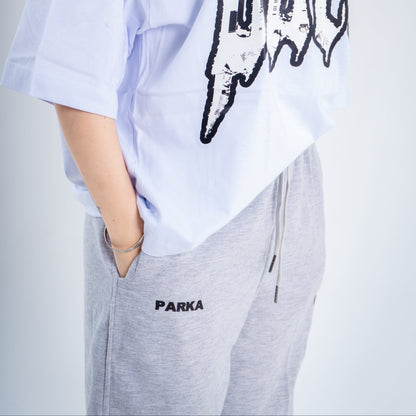 Pantalón Gris Letras Negras