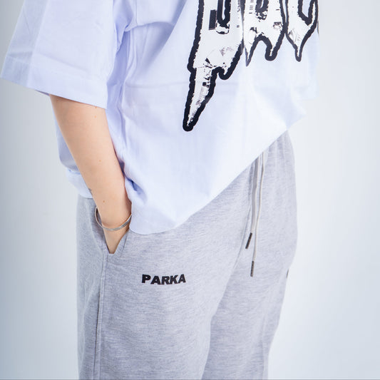 Pantalón Gris Letras Negras