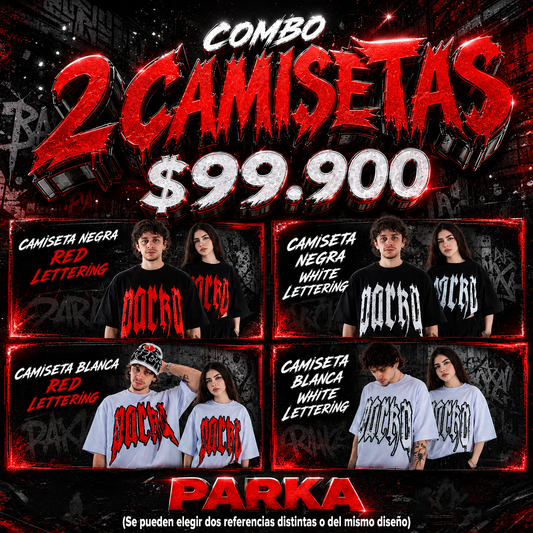 (COMBO) 2 Camisetas Boxy Fit PARKA